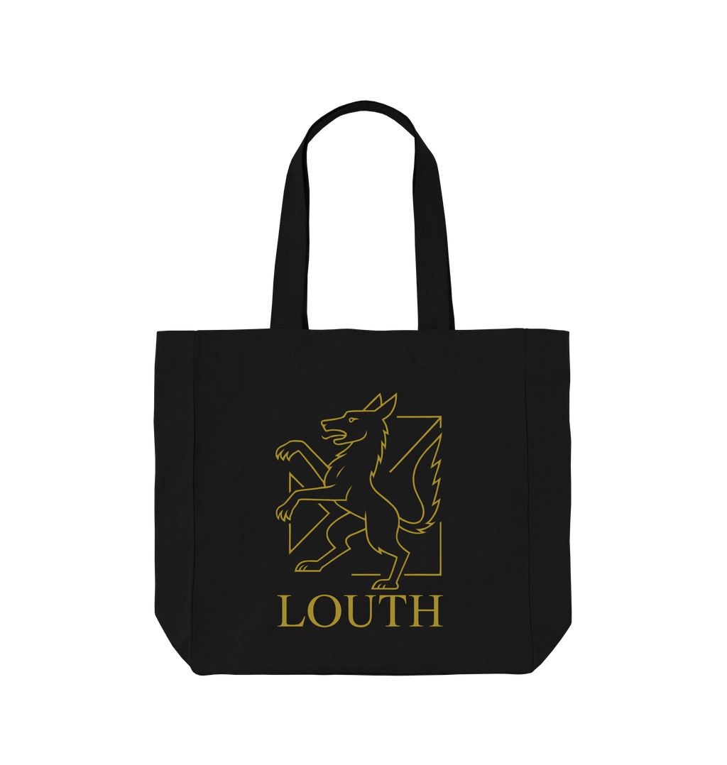 Black Printed Bag Front