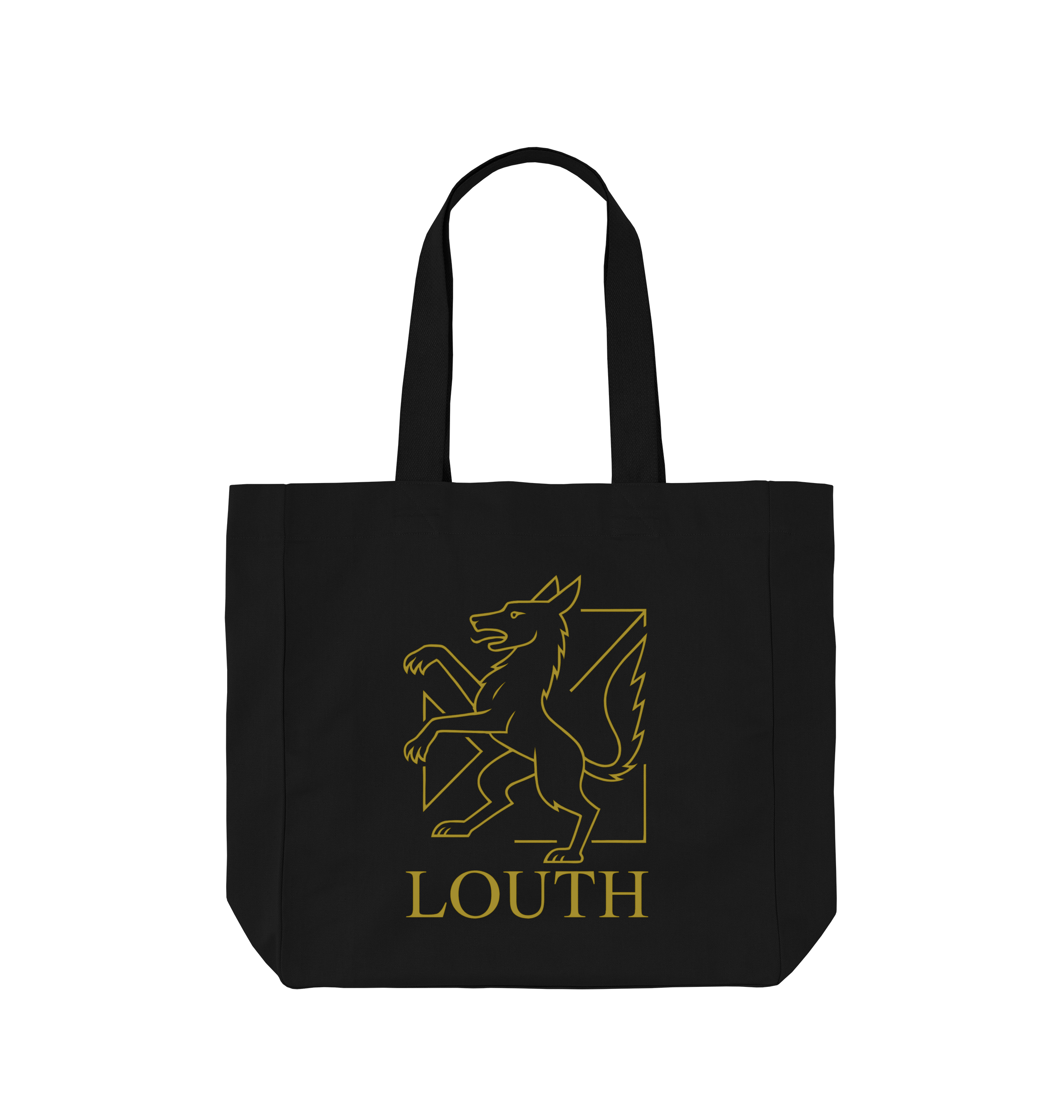 Black Printed Bag Front