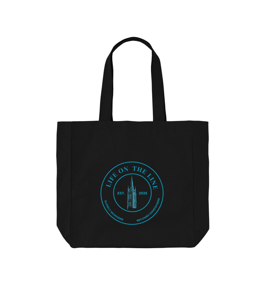 Black Printed Bag Back