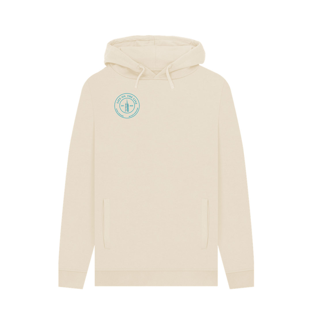 Oat Printed Hoody Front