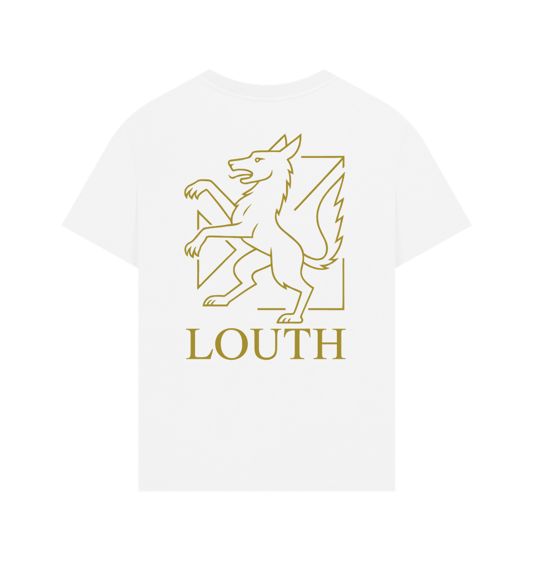 White Printed T-shirt Back