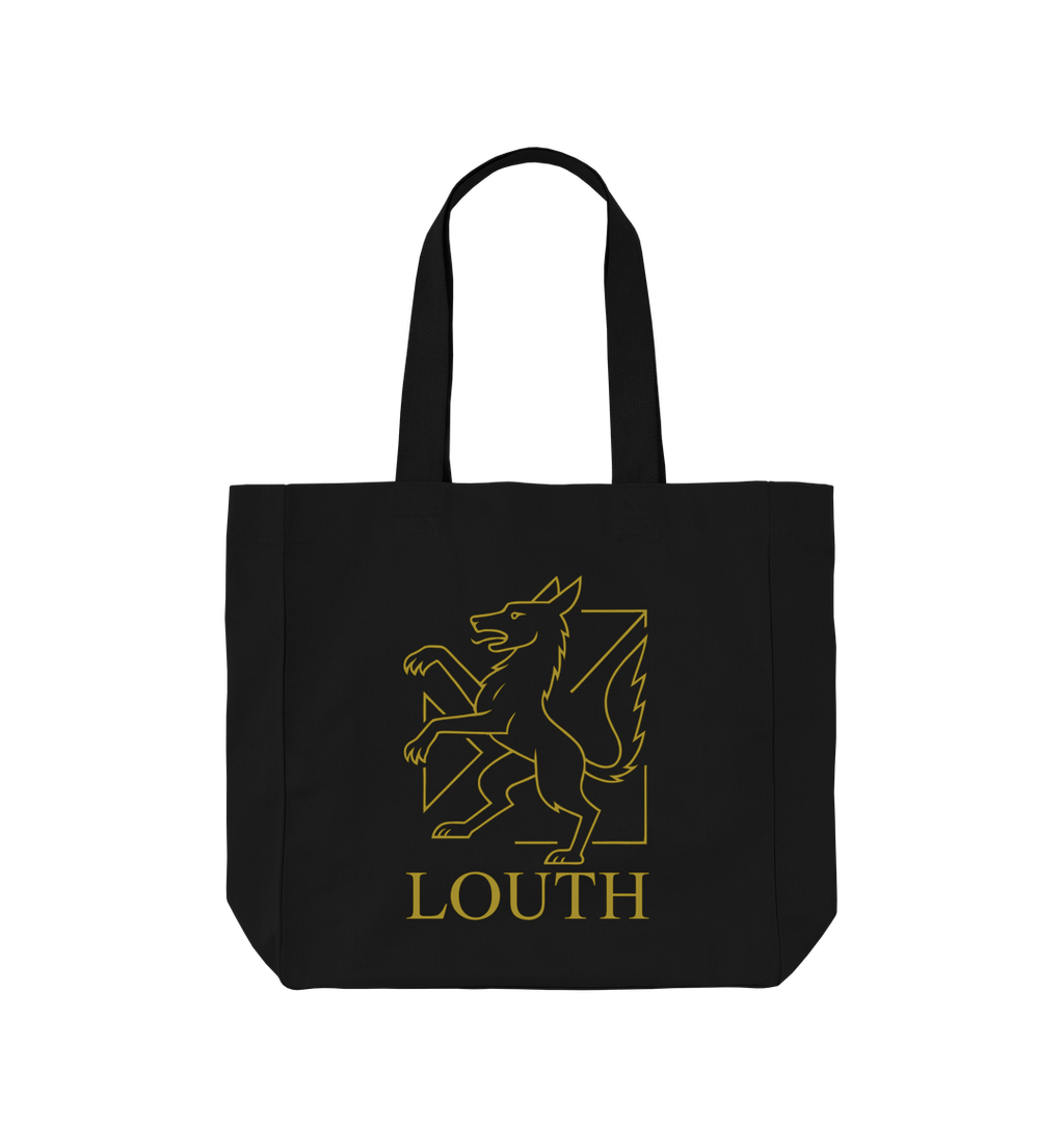 Black Printed Bag Front