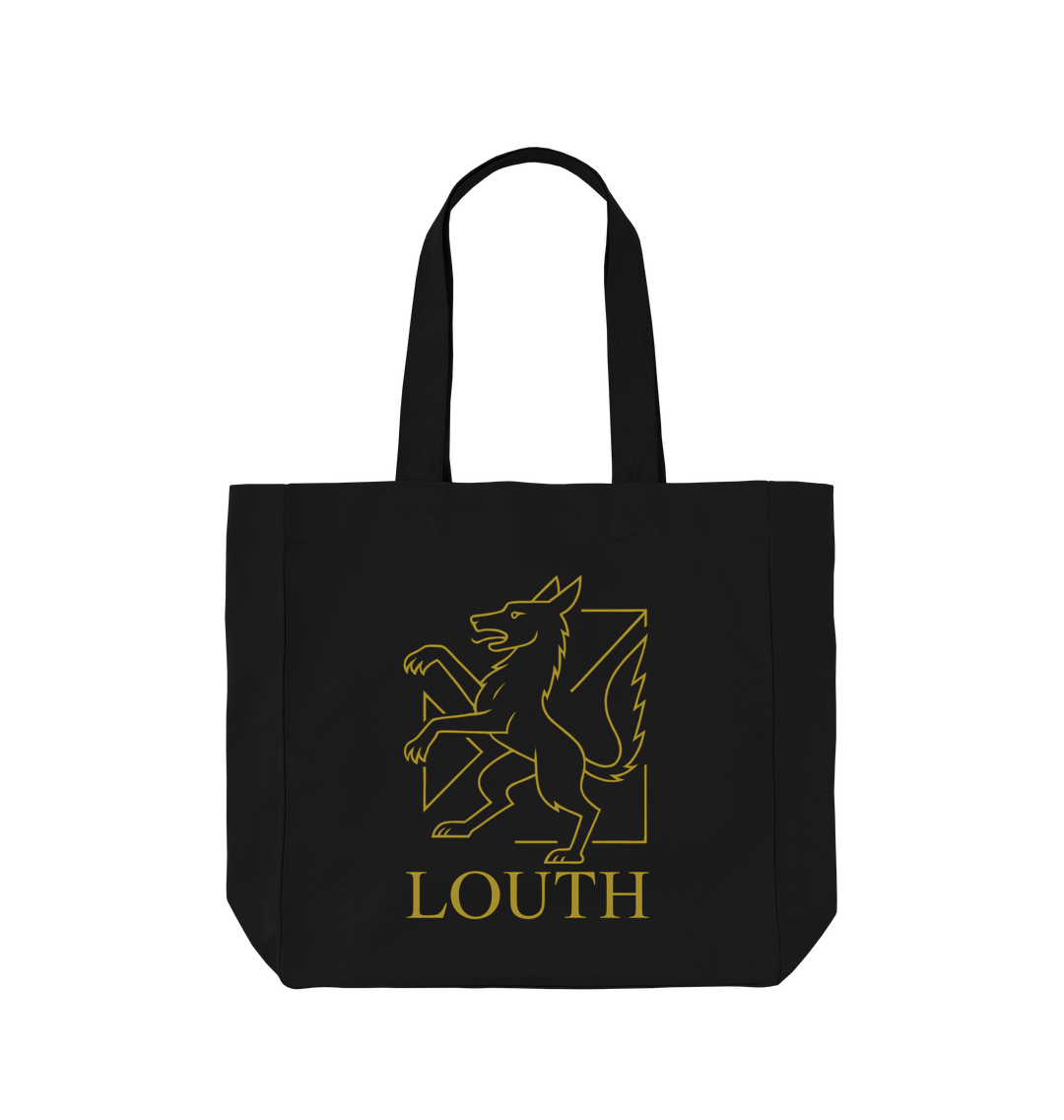 Black Printed Bag Front