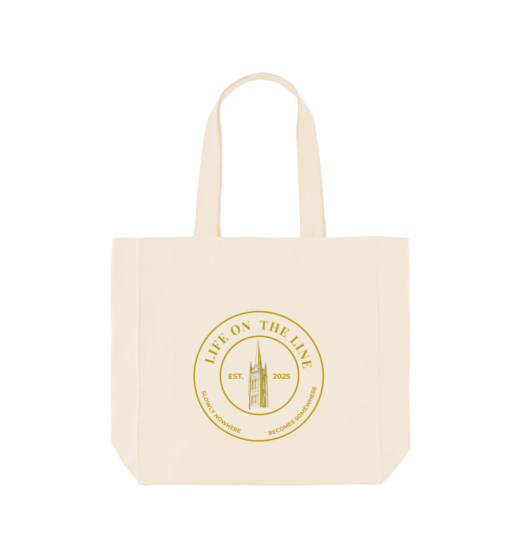 Natural Printed Bag Back