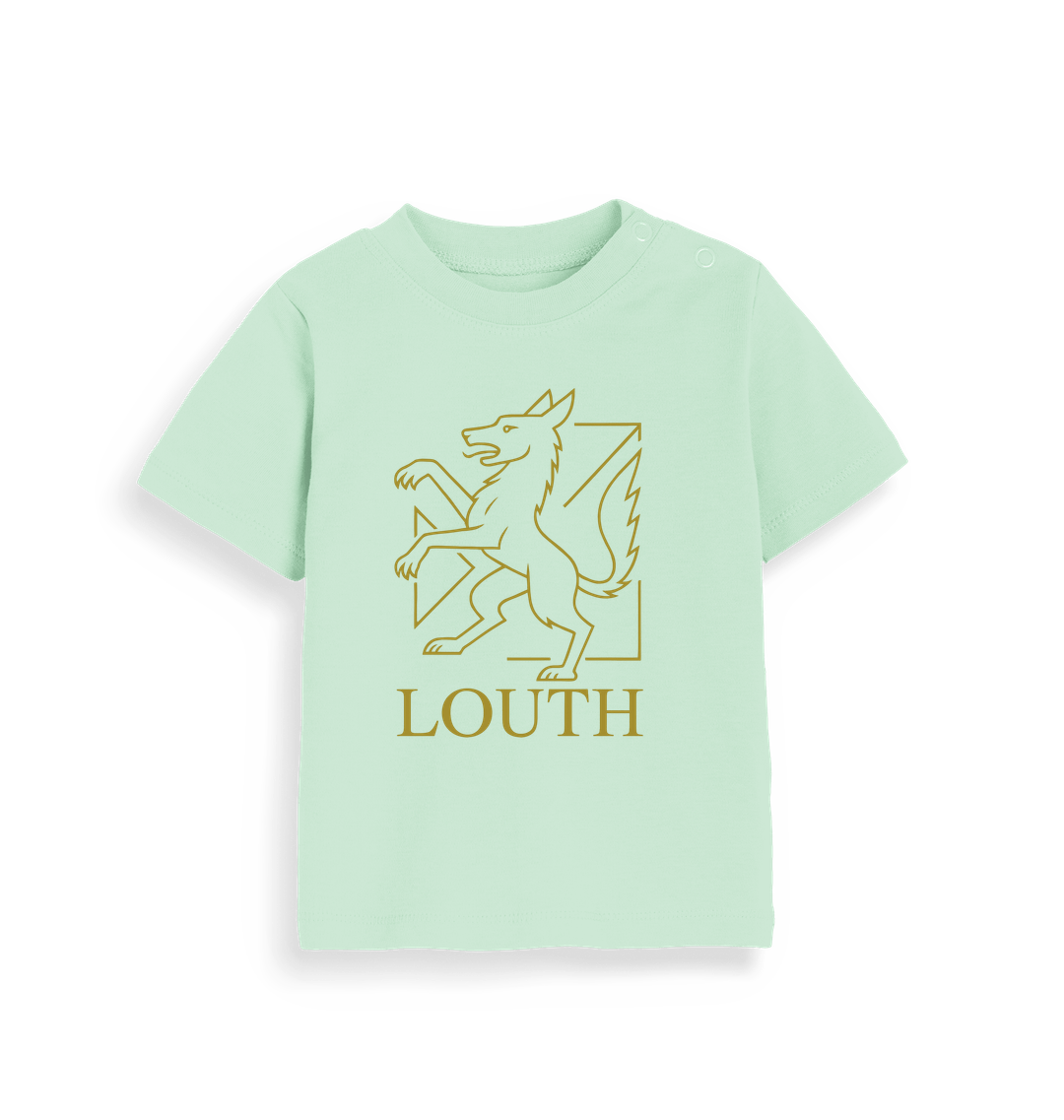 Mint Printed Kids T-Shirt Front