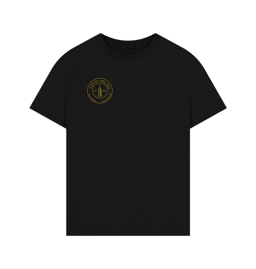 Black Printed T-shirt Front