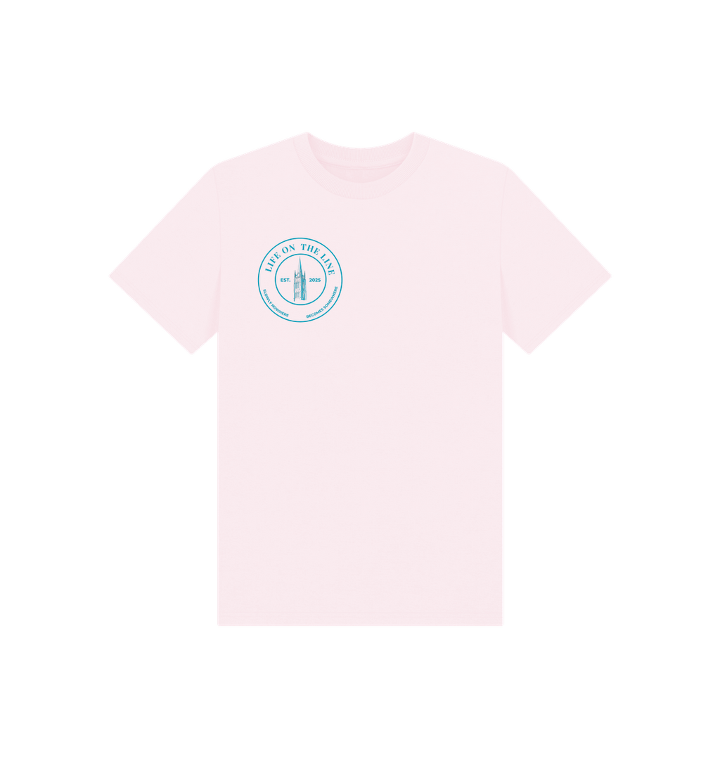 Pink Printed Kids T-Shirt Front