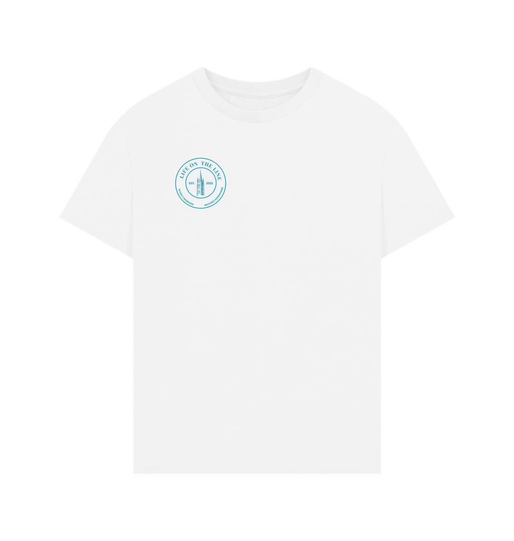 White Printed T-shirt Front