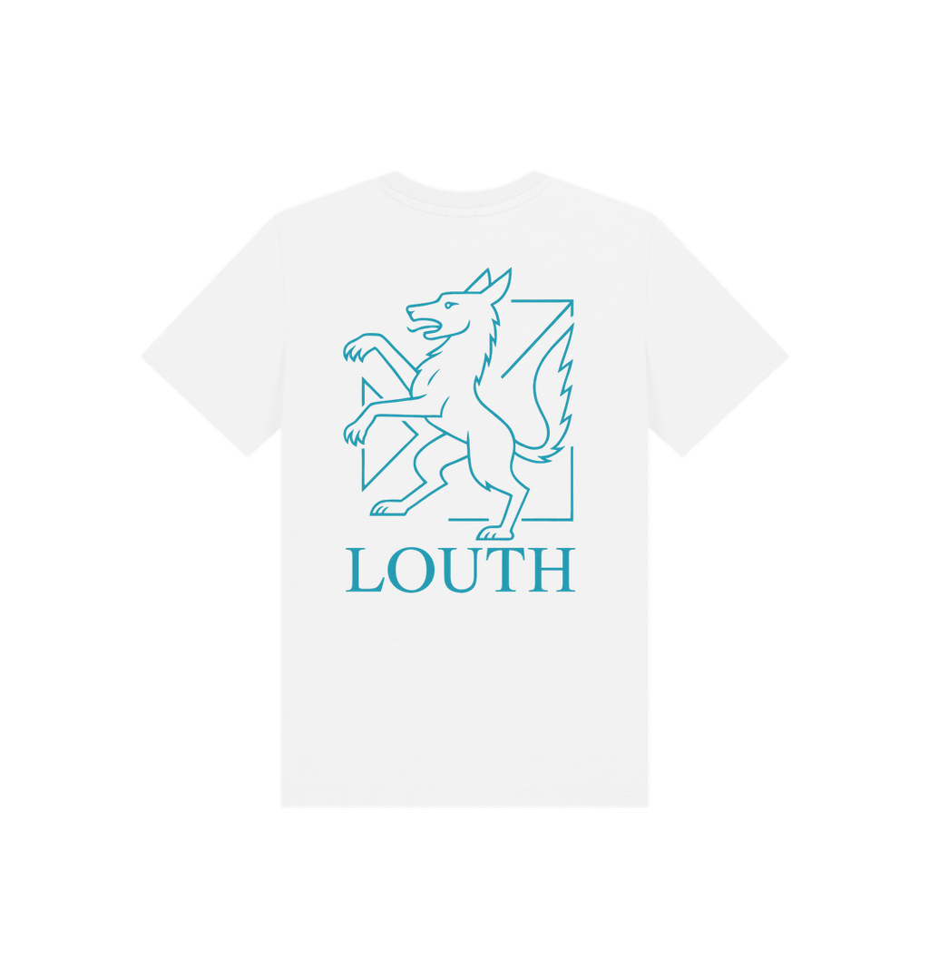 White Printed Kids T-Shirt Back