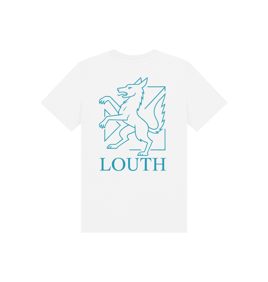 White Printed Kids T-Shirt Back