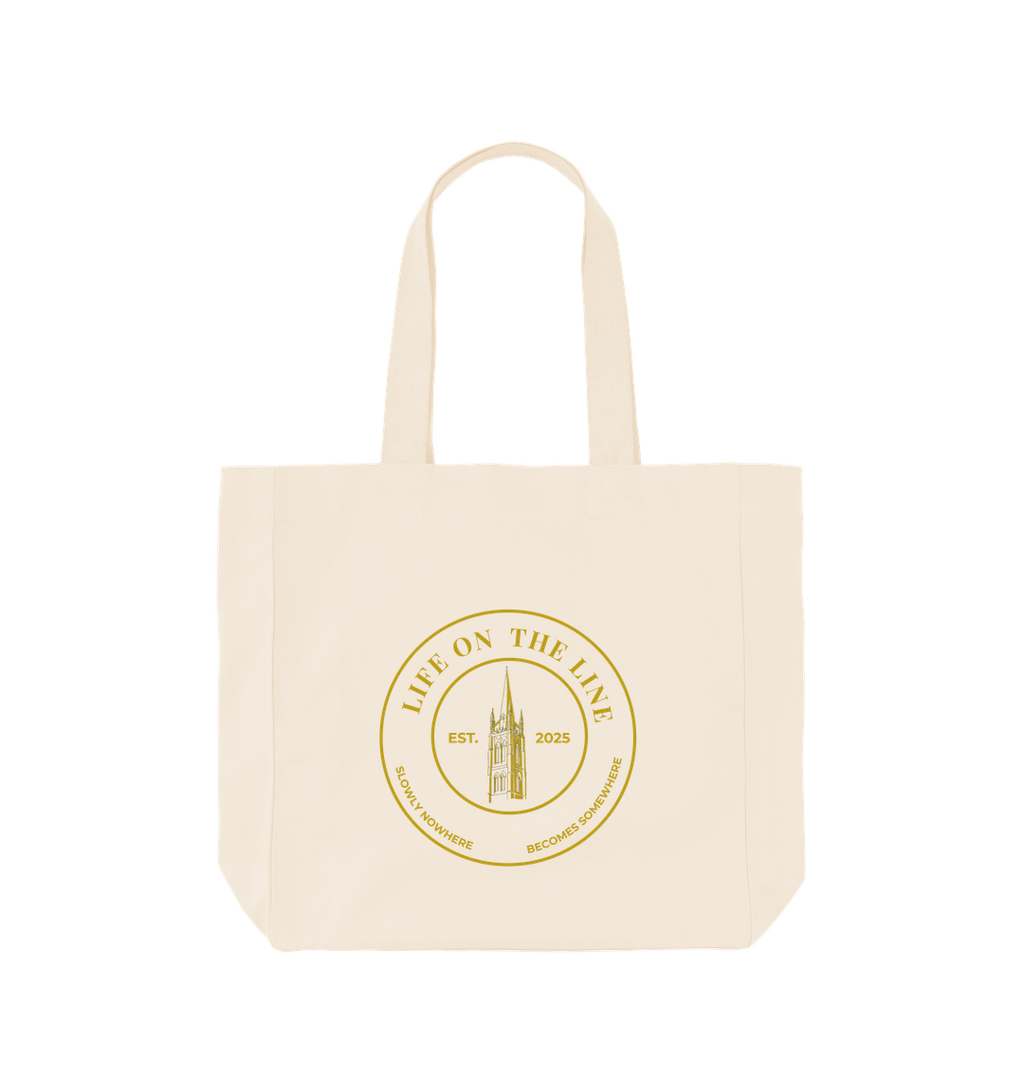 Natural Printed Bag Back