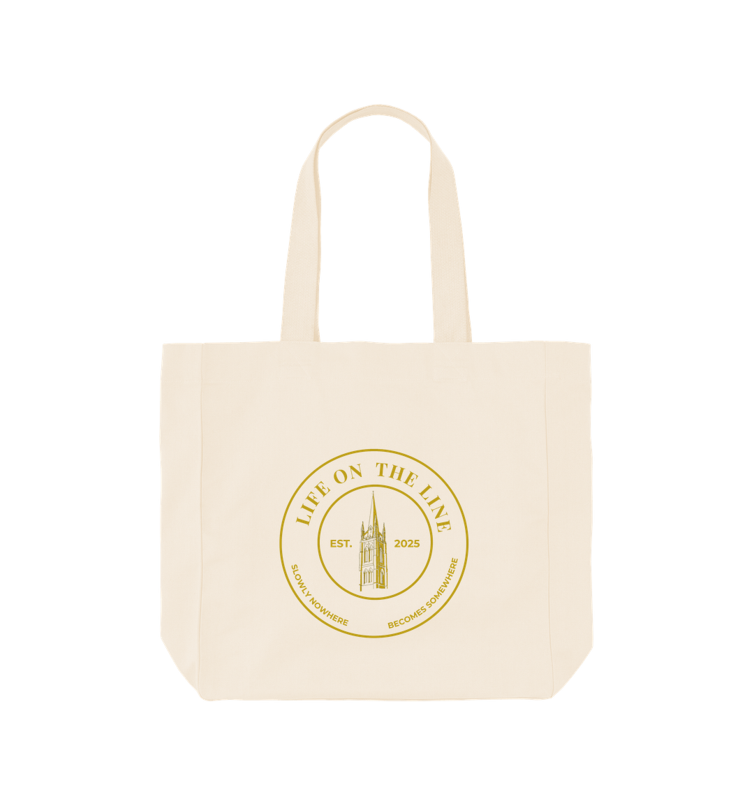 Natural Printed Bag Back