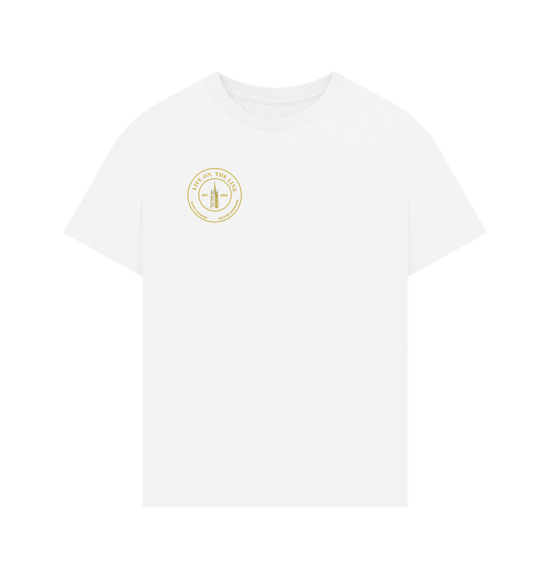 White Printed T-shirt Front