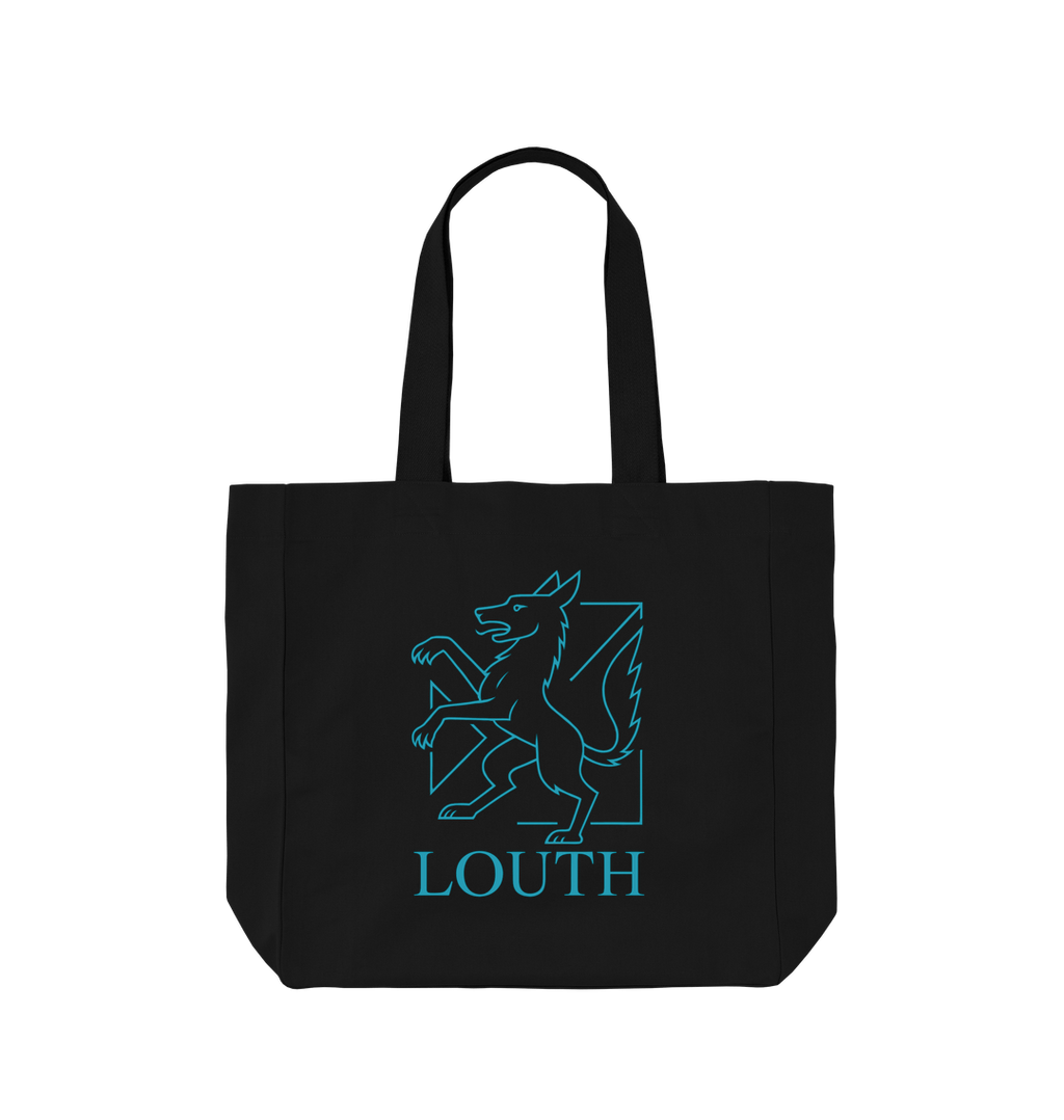 Black Printed Bag Front