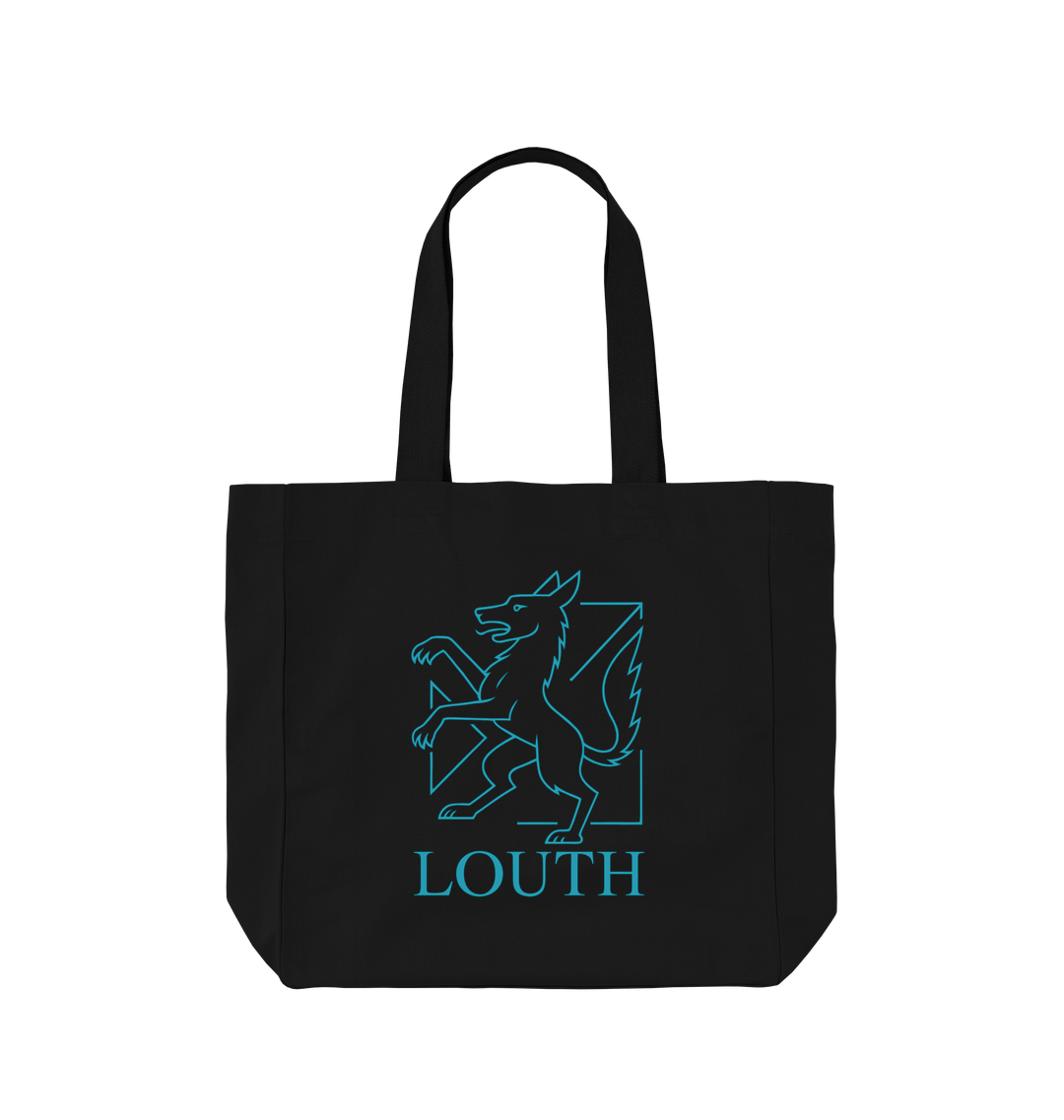 Black Printed Bag Front